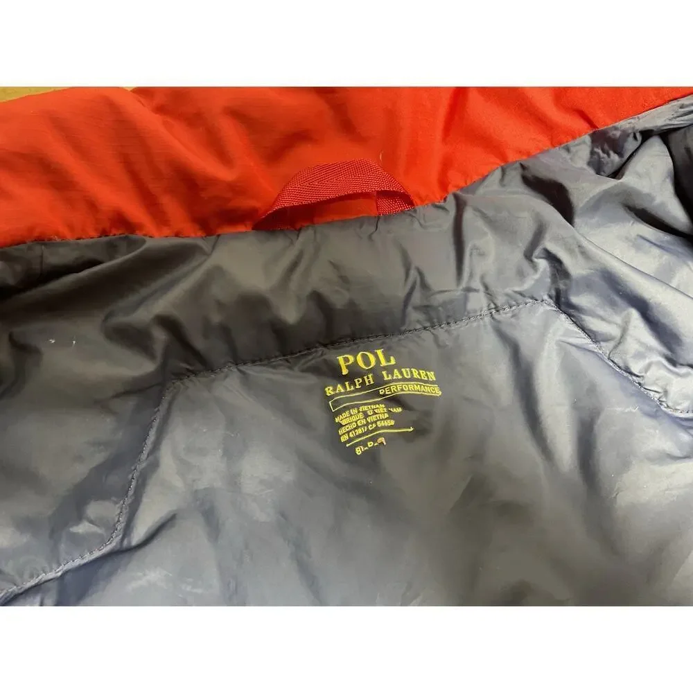 POLO RALPH LAUREN Performance Puffer Jacket Navy Size Small (8-10)
